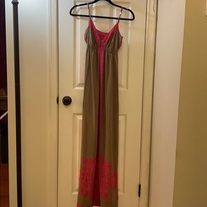Genuine silk Long Dress size small
